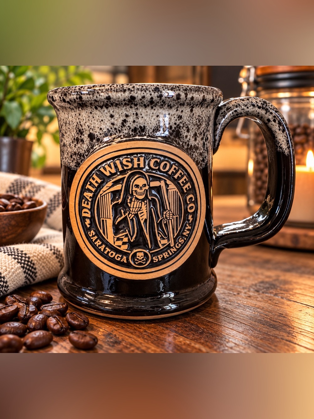 Death Wish Coffee 2022 Reaper Mug Vol 2 Sunset Hill Stoneware Limited 119/1000